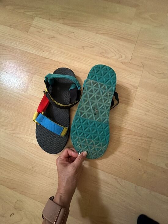 Teva Original Universal retro 90s Multi Colorway hook & loop festival Sz 9 main image 4
